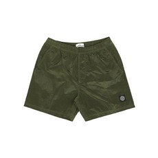 스톤아일랜드 21SS 7415B0943 V0058 와펜 나일론 메탈 반바지 카키 7415B0943 V0058