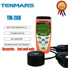 TENMARS태양광 UVA 및 광도계 3 in 1 자외선 태양광 및 조명 조명 측정 태양 광 에너지 및 광도계 3 in 1