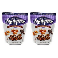 Snappers 스내퍼 초코 프레첼 솔티 카라멜 다크 초콜릿 씨솔트 170g 2개