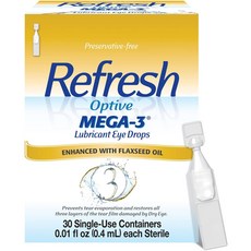 [미국]Refresh Optive Mega-3 점안액 일회용눈물 인공눈물 0.4ml x 30개