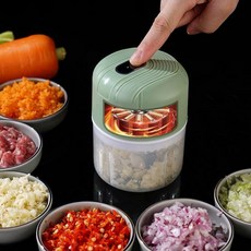 디더블유샵 마늘다지기 야채다지기 만능다지기 만능 야채다짐기 무선 이유식 채소다지기 무선다지기