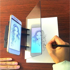 그림 그리기 태블릿 휴대폰 스케치 밑그림 반사 렌즈, 그리기 반사 렌즈