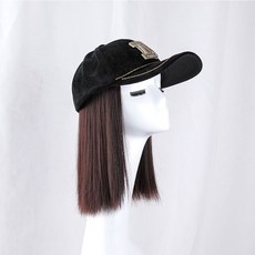 가발 쓴 단발 모자 일체형 패션 가을 패션 헤어스틱-67267, 단일옵션, 옵션02