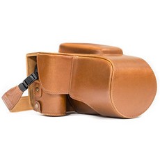 MegaGear Nikon Coolpix P900 P900S Ever Ready Leather Camera Case and Strap with Battery Access - L, 1, Light Brown