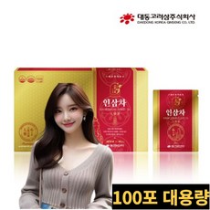 (센건몰) 인삼차 면역력 ginseng 프리미엄 식약처인증 건강기능식품 인삼 증진 건삼 진세노사이드 건인삼 국내산 건강차 6년근 과립형 고려, 300g, 100개 - 센노사이드