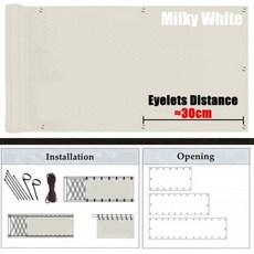 pvc 래티스 고정 어닝 화단 울타리 테라스 가림막 펜스 가리개 그레이/베이지/밀키 프라이버시 천 방수 차양 스크린 안티 uv 음영 가든 그늘 캐노피 폴리 에스테르 풀 커버