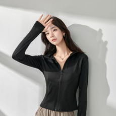 라이크준 여성 상의 필라테스 헬스 요가복 집업 운동복 이크준 여성 상의 필라테스 헬스 요가복 집업 운동복