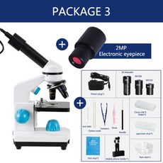 microscope 현미경 줌 2000x 생물학적 HD 마이크로 스코프 13PCS 액세서리 단안 전자 접안 렌즈 학생 연구소 실험실 교육 LED USB, CHINA, US plug and EU plug, package 3, 3) US plug and EU plug  packag