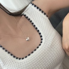 실버통통하트목걸이