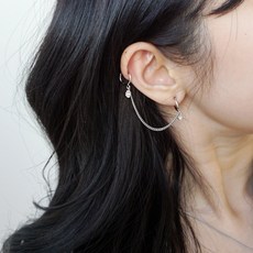 [바보사랑]써지컬스틸 반짝심플투핀 귀걸이.귀찌