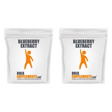BulkSupplements 벌크서플리먼트 Blueberry Extract 블루베리 추출물 파우더 분말 3.5oz(100g) 2팩, 2개