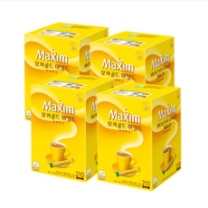 맥심 모카골드 마일드 커피믹스 스틱 210T x 4박스 12g 840개입, 210개입