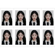 IVE 아이브 2024 1st 월드투어 증명사진 시즌그리팅 시그 포카, 6장