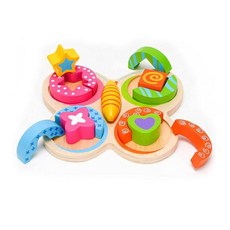 원목도형꼭지퍼즐