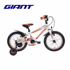 GIANT XTC 16 키즈사이클 4륜차 알루미늄 합금 프레임, 순백 16*8 키 100-120CM + 단속