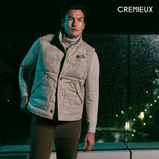 다니엘크레뮤 20FW 프리미엄 FAUX 스웨이드 덕다운 베스트
