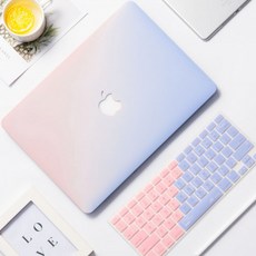 Apple Laptop Macbook Air 11 13 A1932 Pro 12 13.3 15 인치 보호 케이스 보호 커버 쉘, 선택 = 그라디언트 파란색 키보드 키보드