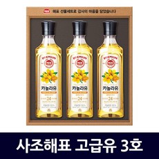기타 무/사조해표_고급유3호(3P)/해표고급유/식용유선물세트/카놀라유/식용유 5개 상품 이미지
