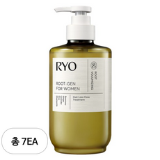 려 여성용 루트젠 단백질 트리트먼트 베르가못 앤 라벤더향, 7개, 515ml