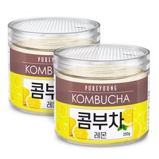 퓨어영 콤부차 레몬 250g 홍차 유산균함유, 2통