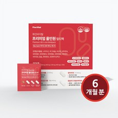 화인바이탈 프리미엄 올인원 멀티팩(은행잎추출물+멀티비타민+유산균 프로바이오틱스+칼마디) 올인원영양제, 6박스, 87g