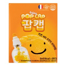 팝캡 키즈 비타민 마시는 멀티 비타민 무설탕 어린이 건강음료 오렌지맛 5ml 5개입, 5개
