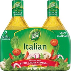 Wish-Bone Italian Dressing - 2/36oz 위시본 이탈리안 드레싱 - 2/36oz, 1개, 2.12L - 위시본