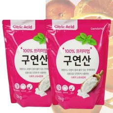 구연산 대용량 가열식가습기청소 사용법 수건빨래, 2개, 2kg