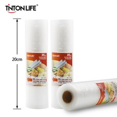 틴톤 라이프 20 cm x 500 cm/롤 진공 실러 식품 보호기 가방, 1개, 중국^0