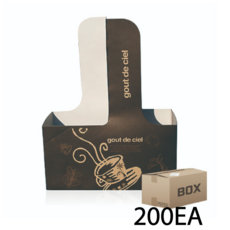 컵캐리어(검정컵로고)1BOX[200개], 200개, 1세트