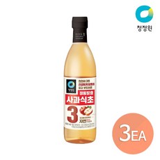 청정원 정통 사과 식초, 800ml, 3병