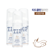 TID거품치약 티드클린 얼라인 100ml 3통 교정 유지장치 세척 치아교정기 리테이너 세정제 치과추천 좋은치약 클리너플러스, 3개