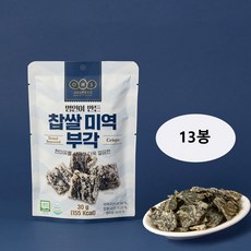 오희숙 명인이 만든 찹쌀 부각 구성 바삭한 맥주안주 튀각, 찹쌀 미역부각, 13팩, 30g