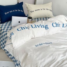 체커보드레터링침구