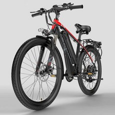 LANKELEISI 남녀공용 전기 산악 자전거 고속 오프로드 스노우 Ebike T8 48V 500W 10Ah 13Ah 26 인치 21, CHINA, 21_500W 13AH, 빨간, 빨간+21+500W 13AH