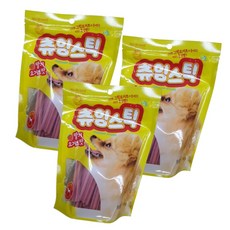 반려견간식 강아지 개껌 딸기요거트맛 츄잉스틱 250g x 3개, 1개