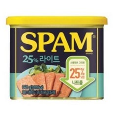 스팸 25% 라이트 햄통조림, 340g, 6개