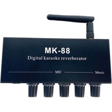 오디오 앰프 보드 파워 MK88 6.5mm 노래방 마이크 리버브 이펙트 프리앰프 블루투스 스테레오, 1개