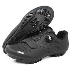 스토리원 자전거 클릿 슈즈 MTB 사이클 로드 신발 SH-896, 240, 블랙-MTB