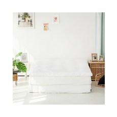 [소프라움] 국민토퍼커버 퀸 (화이트) 60수 알러지세이퍼 항균 순면, 화이트