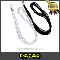 마루고무줄 스프링 헤어 둥근, 화이트