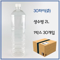 형창플라스틱 사각생수병 2L 30개 당일발송, 단품