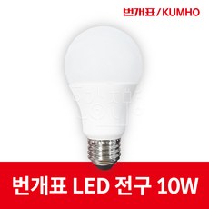 번개표 LED 전구 10W E26 50개입, 1개, 전구색