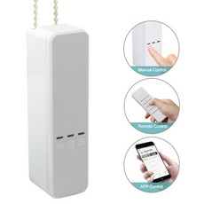 DIY 스마트 동력 체인 롤러 블라인드 그늘 셔터 드라이브 모터 WIFI Tuya/Smart Life APP 음성 제어 Alexa google과 함께 작동|자동 커튼 컨트롤 시, 1개, 프랑스, US