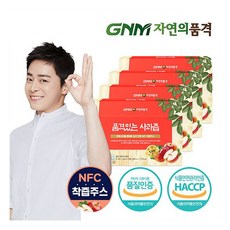 [GNM자연의품격] 100% NFC 착즙 경북 사과즙 4박스 총 120포/사과주스 사과