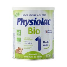 Physiolac Bio 피지오락 바이오 1단계 밀크파우더 0-6개월 400g 3팩, 3개