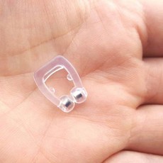 도라에몰77 구매하면 2발 3코집게 신기 실리콘 코마개 자기흡입 방지 코를 밤에잘잘수있게도움, 투명