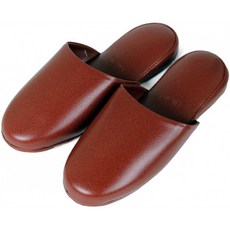 [번역이고 수량 Sale! ] 업무용 항균 비닐 슬리퍼 30 켤레 세트 26cm S-5C (브라운)