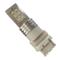 12LED 6W 유니버설 자동차 차례 신호 역방향 빛 흰색 빛 차량 전구 자동차 후면 조명 중지 전구, 1개