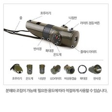 등산 호루라기 생존킷 나침반 후레쉬 낚시 다기능 RH/F + C_:576C6D 등산용품 등산 낚시 다기능 후레쉬 호루라기 나침반 생존킷, 다용도호루라기나침반■선택, ◆옵션필수확인◆